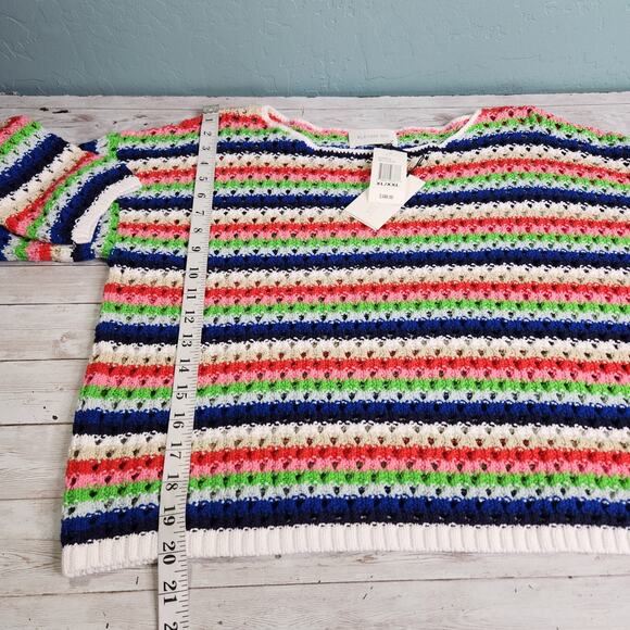 Eleven Six Skye Multicolor Striped Sweater XL/XXL (12) NWT - Picture 9 of 9